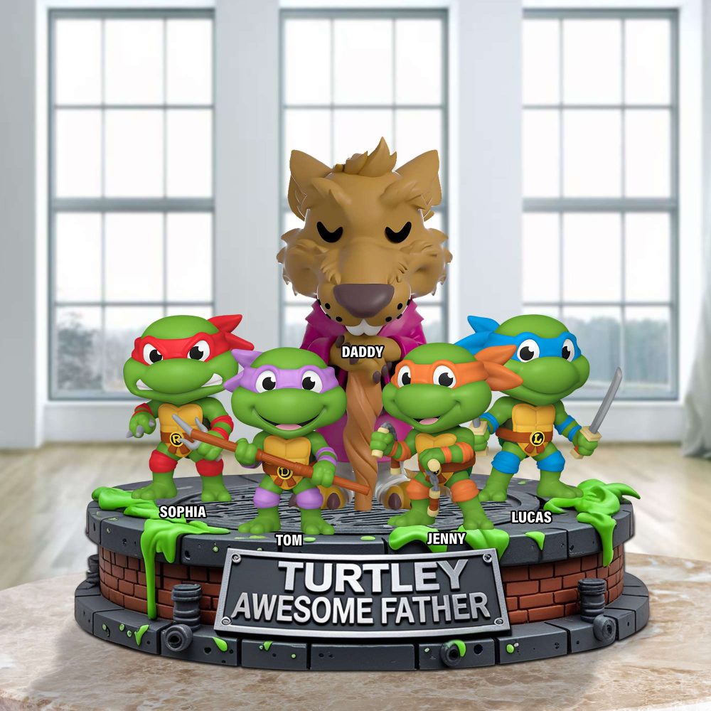 Personalized Gift For Dad Acrylic Plaque- Turtle Awesome Father 01Natn150425 - Image 3