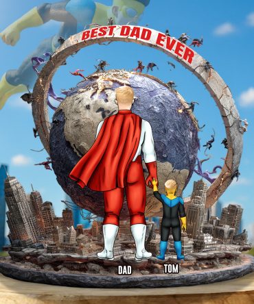 Best Dad Ever Acrylic Plaque Personalized Gifts For Dad 03Tgdt160525Hg