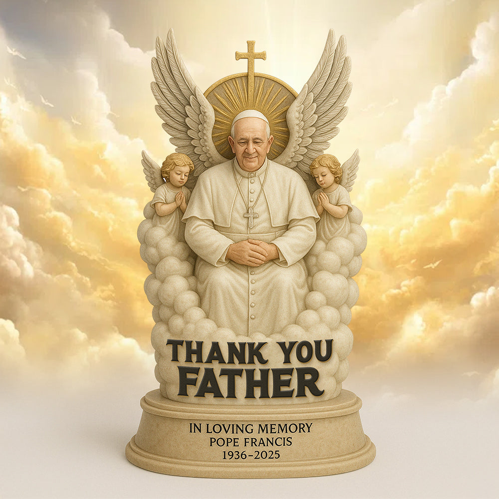 In Loving Memory Pope Francis - Memorial Acrylic Plaque 02Xqdt230425