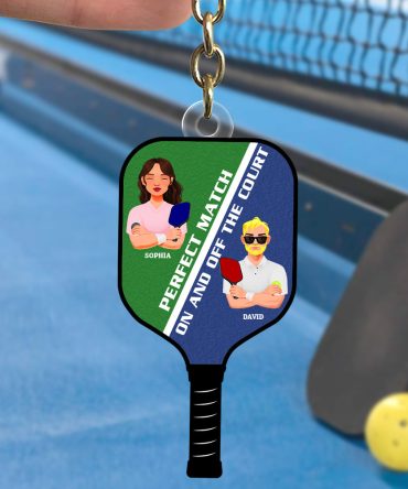 Personalized Gifts For Pickleball Couple Keychain 05Totn051224Pa