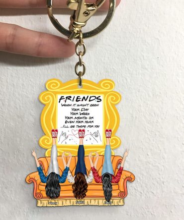 Personalized Gifts For Friends Keychain 04Qhpu091224Hh I'Ll Be There For You