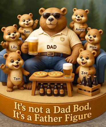Bear Dad Bod Acrylic Plaque Personalized Gifts For Dad 03Todt010524