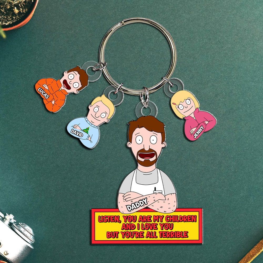 Personalized Gifts For Dad Keychain 05Totn140225Hg - Image 2