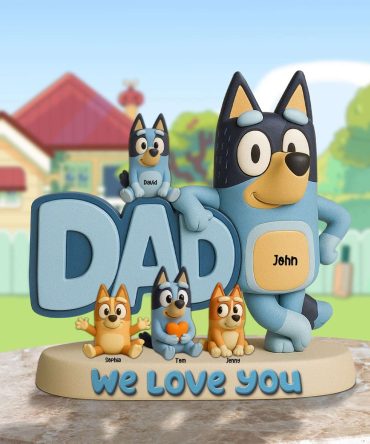 Cartoon Dad Acrylic Plaque - Personalized Gifts For Dad 02Natn180425