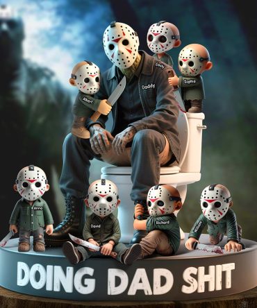 Funny Horror Dad Plaque - Personalized Christmas Gifts For Father 01Ohqn140525