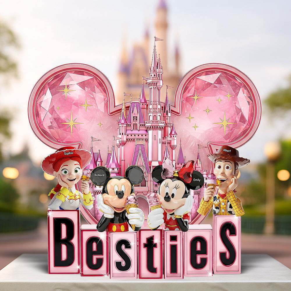 Cartoon Friends Acrylic Plaque – Personalized Gifts For Besties 03Ohqn060625 - Image 2