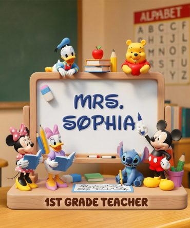 Teacher Desk Acrylic Plaque - Personalized Gifts For Teacher 02Napu270625