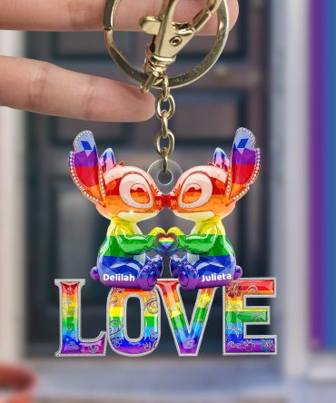 Lgbt Experiment Couple Keychain Personalized Gifts For Lgbt+ Pride 03Ohdt230525