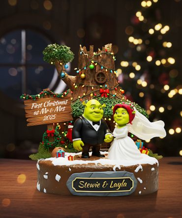 Personalized Christmas Gifts For Newlyweds Plaque 01Kita130925