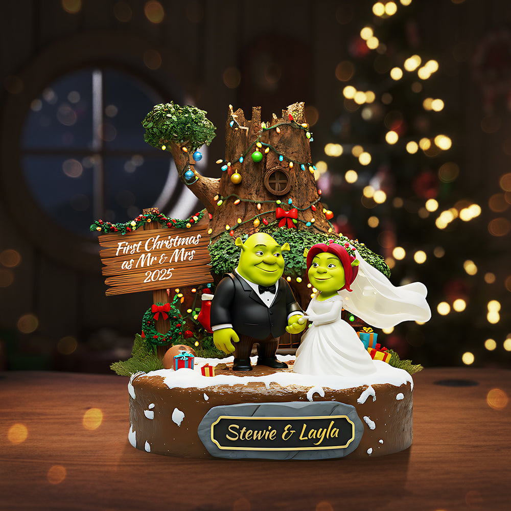 Personalized Christmas Gifts For Newlyweds Plaque 01Kita130925