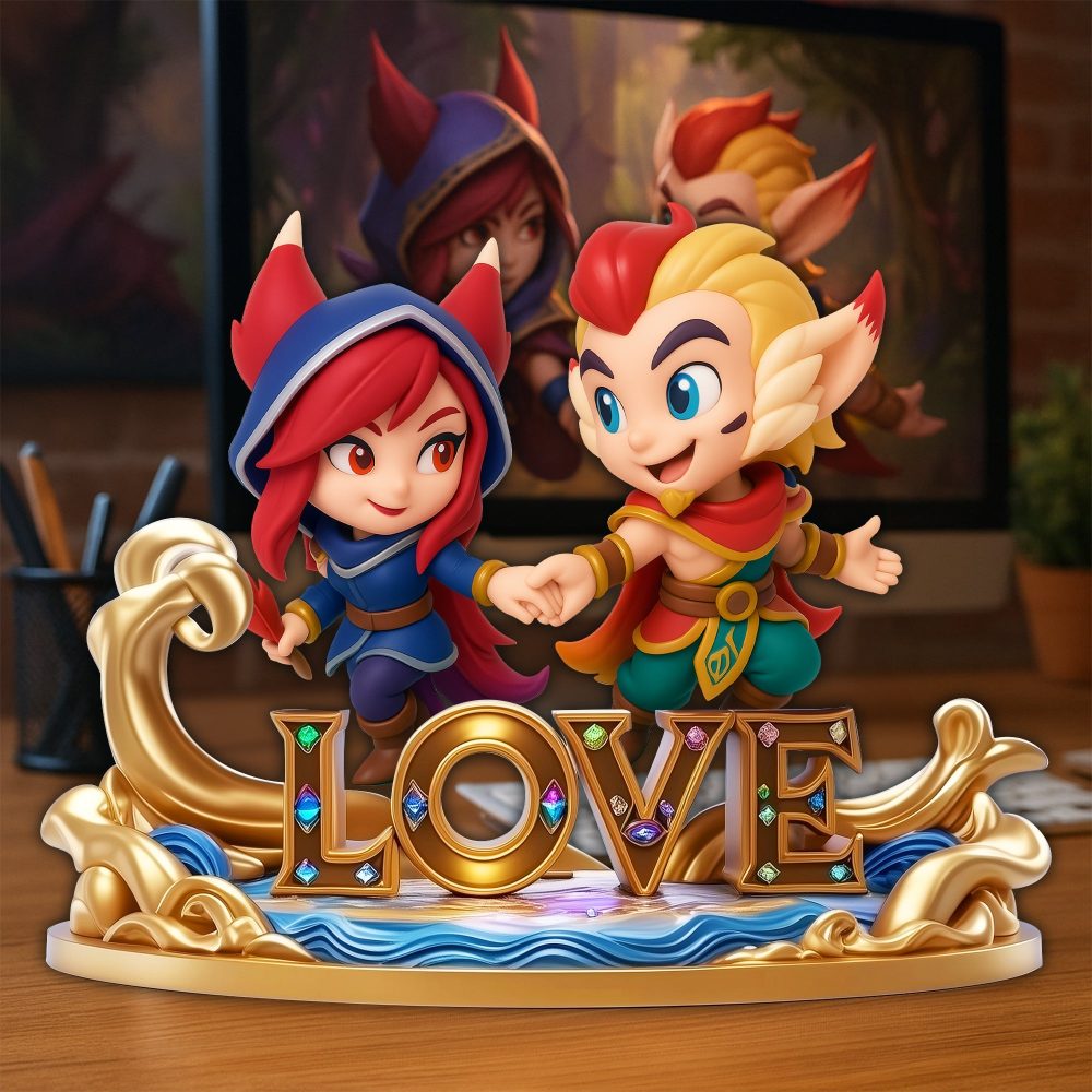 Enchanted Battle Couple Acrylic Plaque - Personalized Gifts For Couples 05Tglu040625 - Image 2