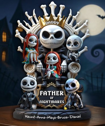 King Of Little Chaos Acrylic Plaque - Personalized Christmas Gifts For Dad 01Nalu240425