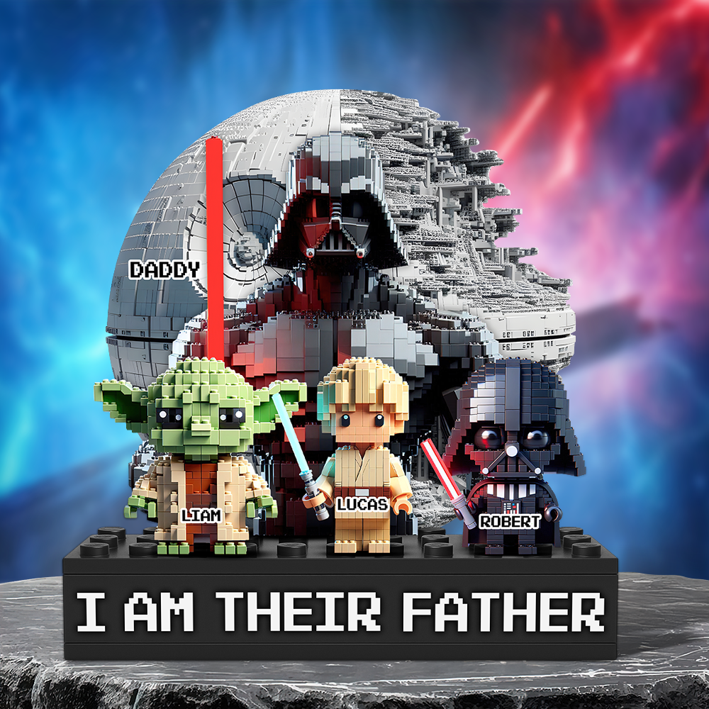 Galaxy Dad Plaque - Personalized Gifts For Dad 02Ohpu190525