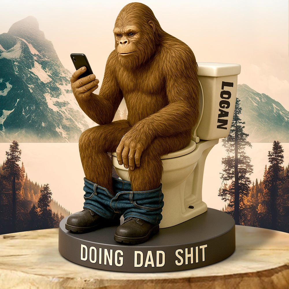 Big Foot Dad Doing Acrylic Plaque - Personalized Gifts For Dad 04Ohdt070525