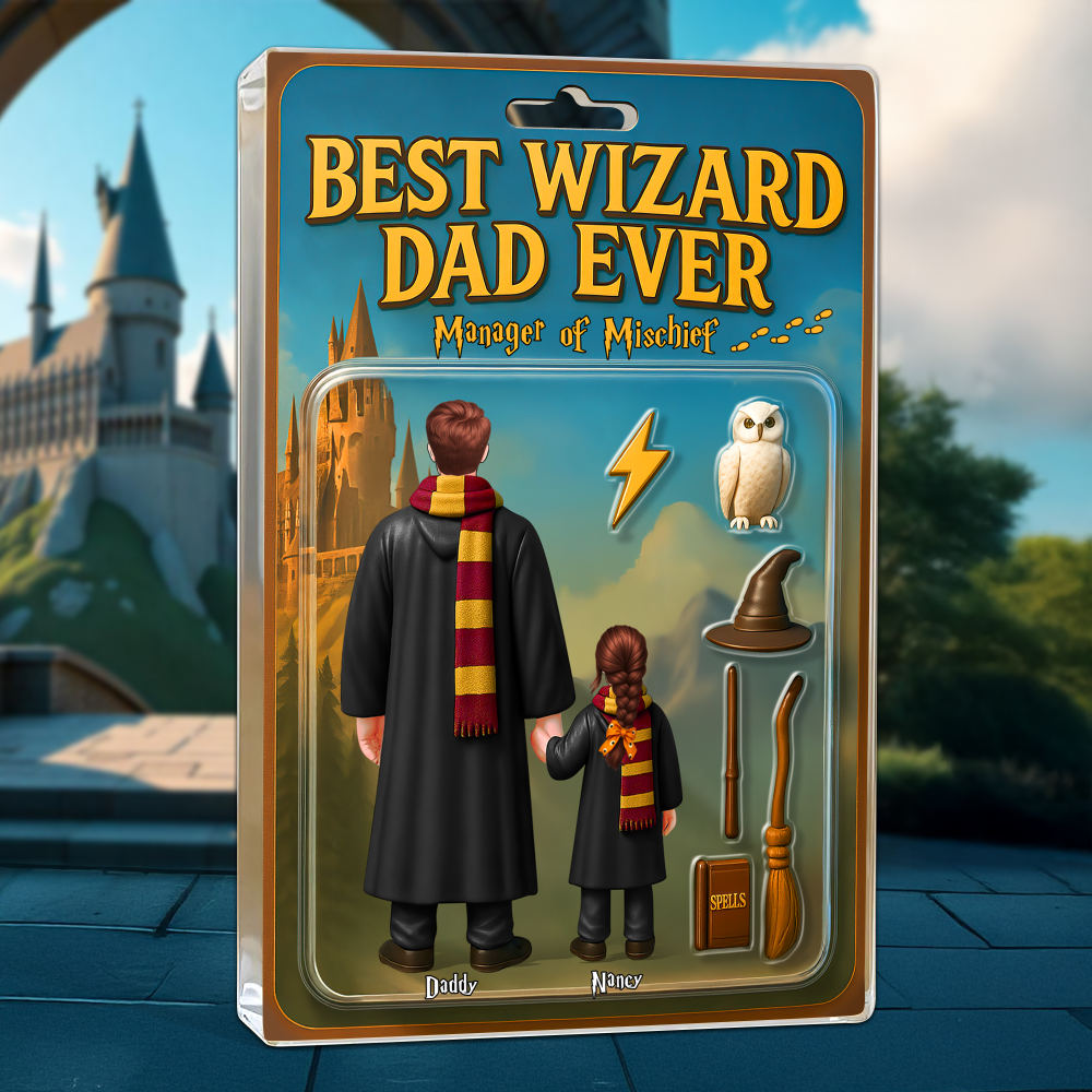 Wizard Dad Plaque - Personalized Gifts For Dad 01Hupu010525