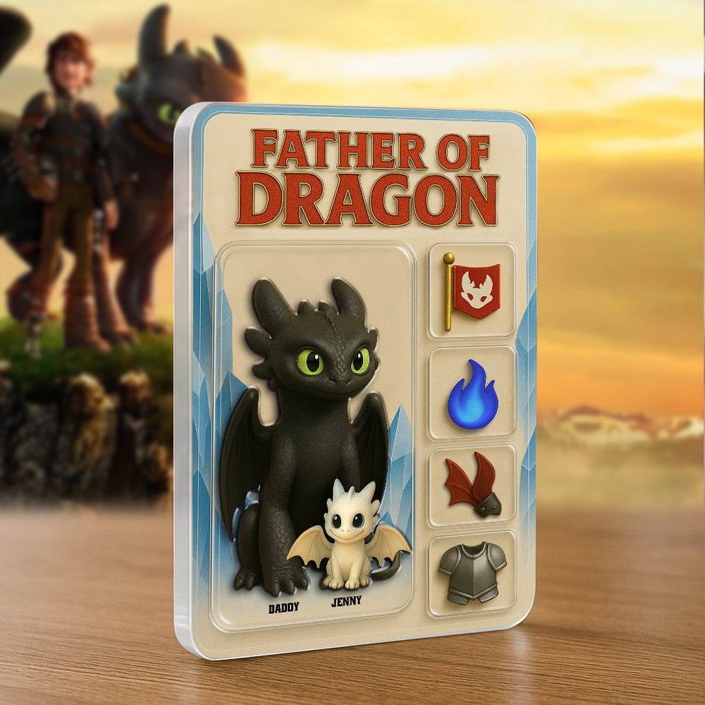 Fire Dad Acrylic Plaque Personalized Gifts For Dad 01Tgtn280425 - Image 3