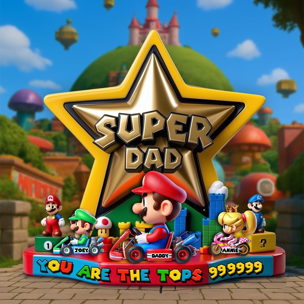 Super Speed Dad Acrylic Plaque - Personalized Gifts For Father 02Tglu090525 - Image 2