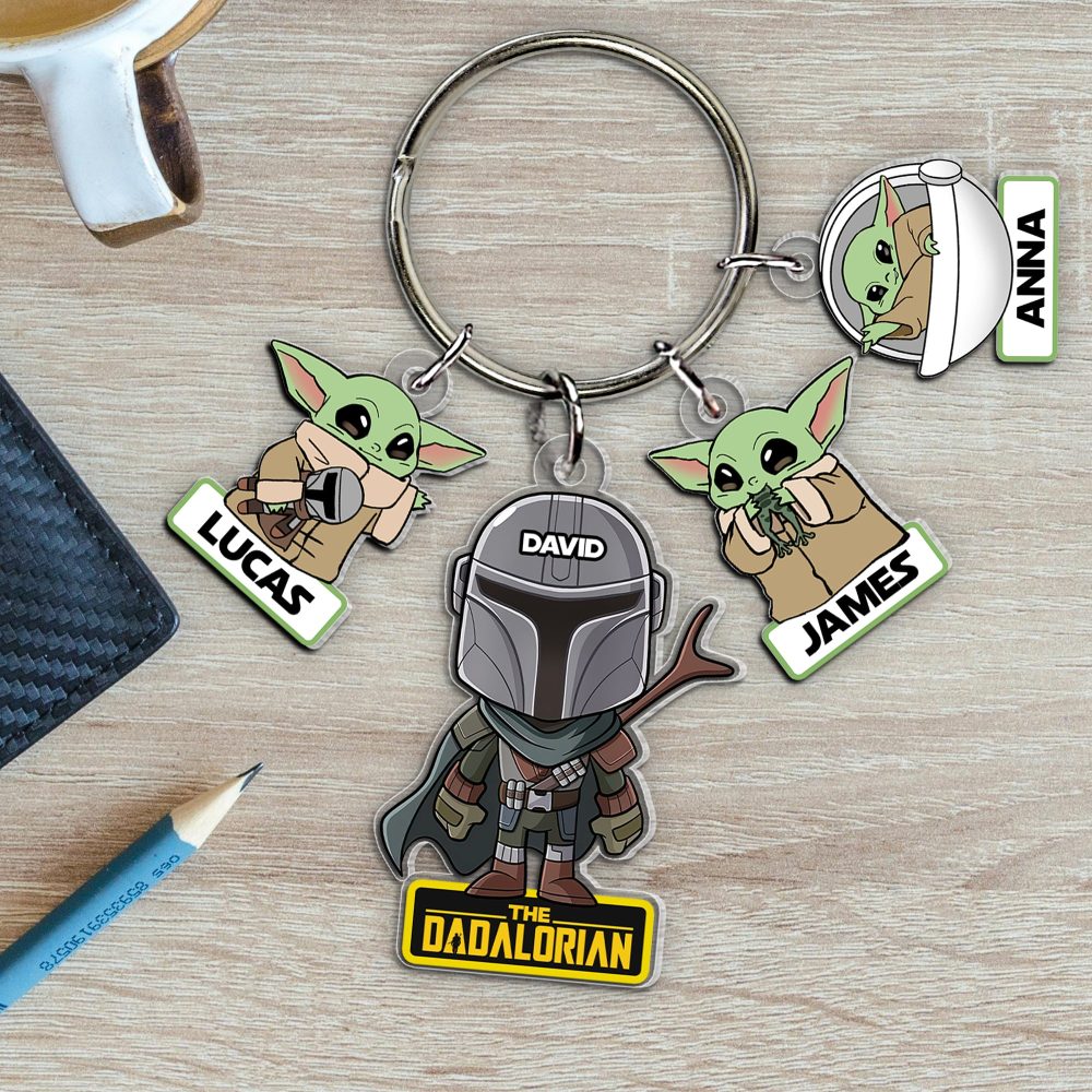 Personalized Gifts For Dad Keychain With Charms 06Hutn130524 - Image 4