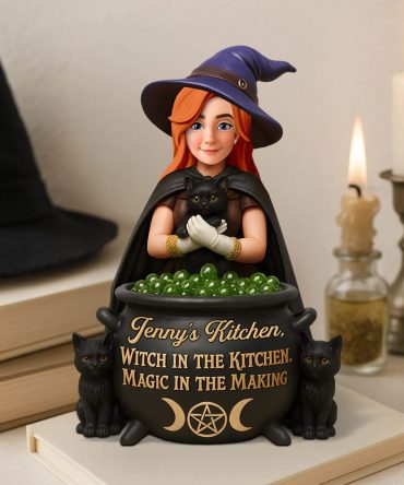 Kitchen Witch Acrylic Plaque - Personalized Gifts For Witches 01Ohpu170625