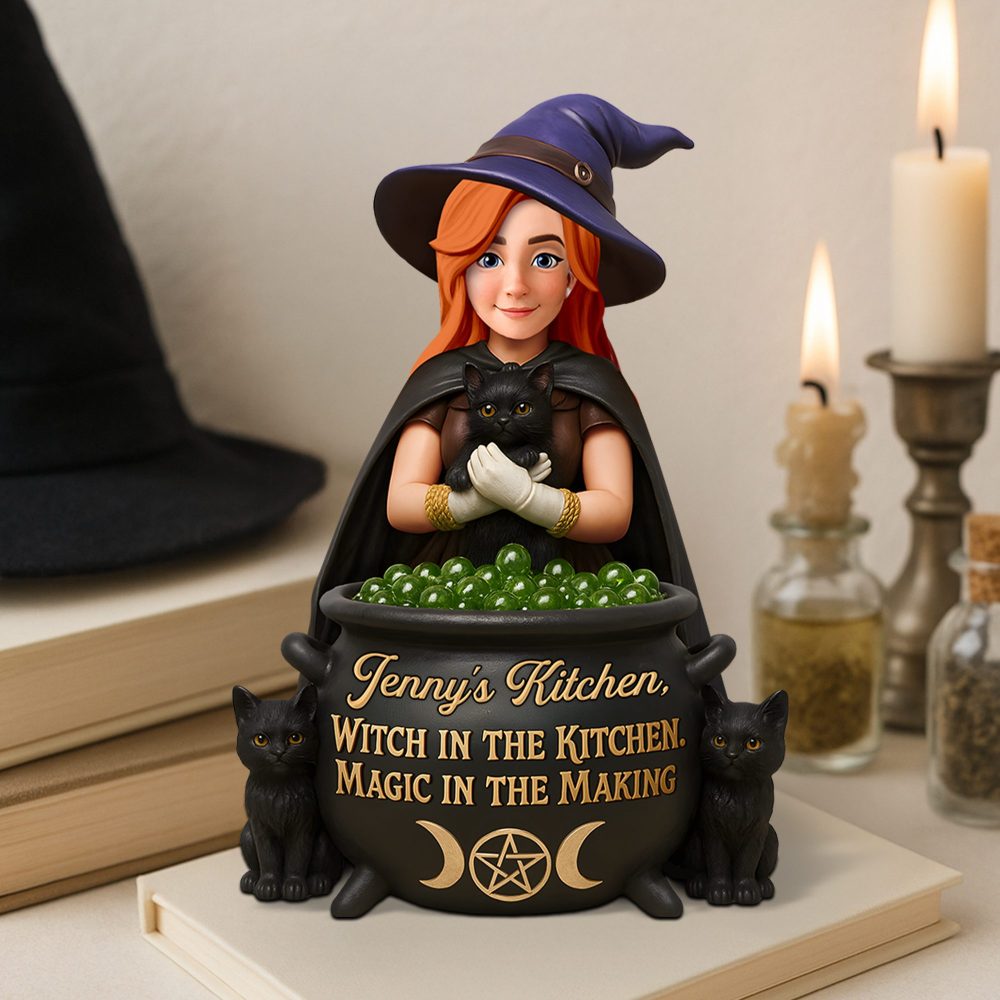 Kitchen Witch Acrylic Plaque - Personalized Gifts For Witches 01Ohpu170625