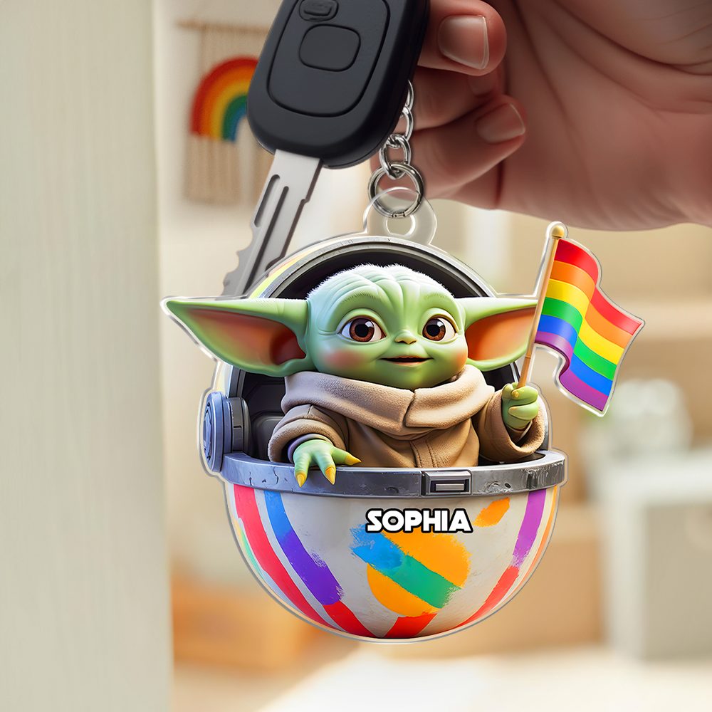 Galaxy Monster Lgbt Keychain - Personalized Gifts For Lgbt 04Hupu280525