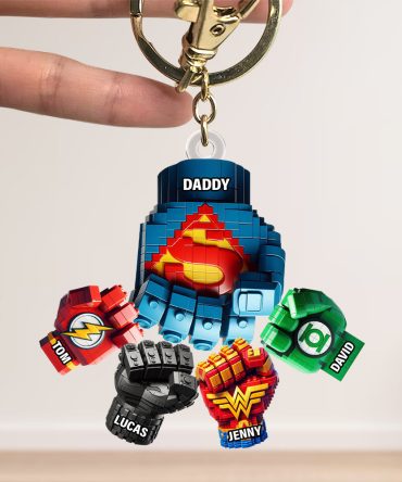 Fist Bump Keychain Personalized Christmas Gifts For Dad 01Ohtn150525