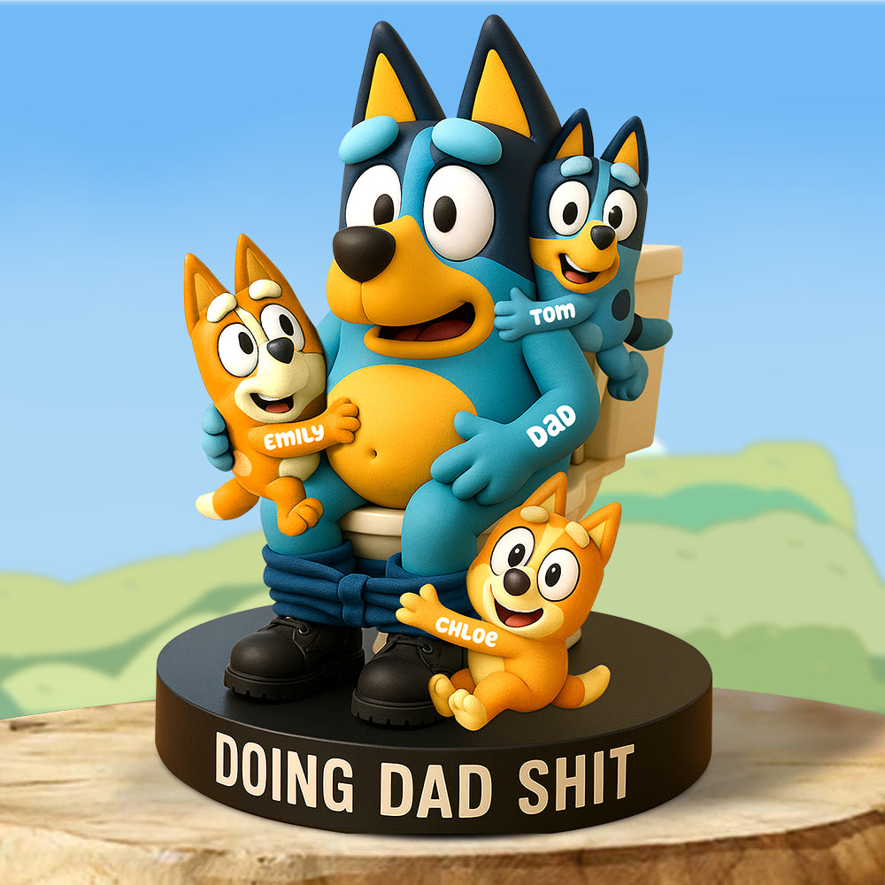 Holiday Chaos With Dad Plaque – Custom Christmas Gifts For Dad 02Ohdt100525