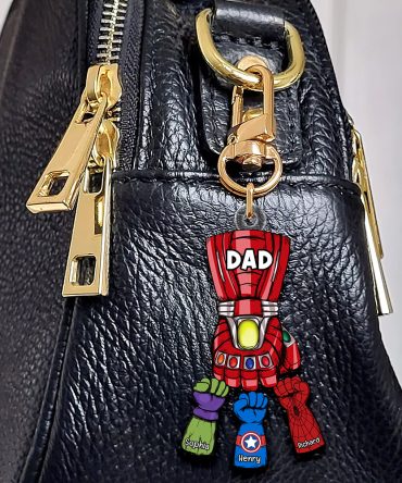 Personalized Gifts For Dad Keychain 02Qhqn170523Ha Fist Bump