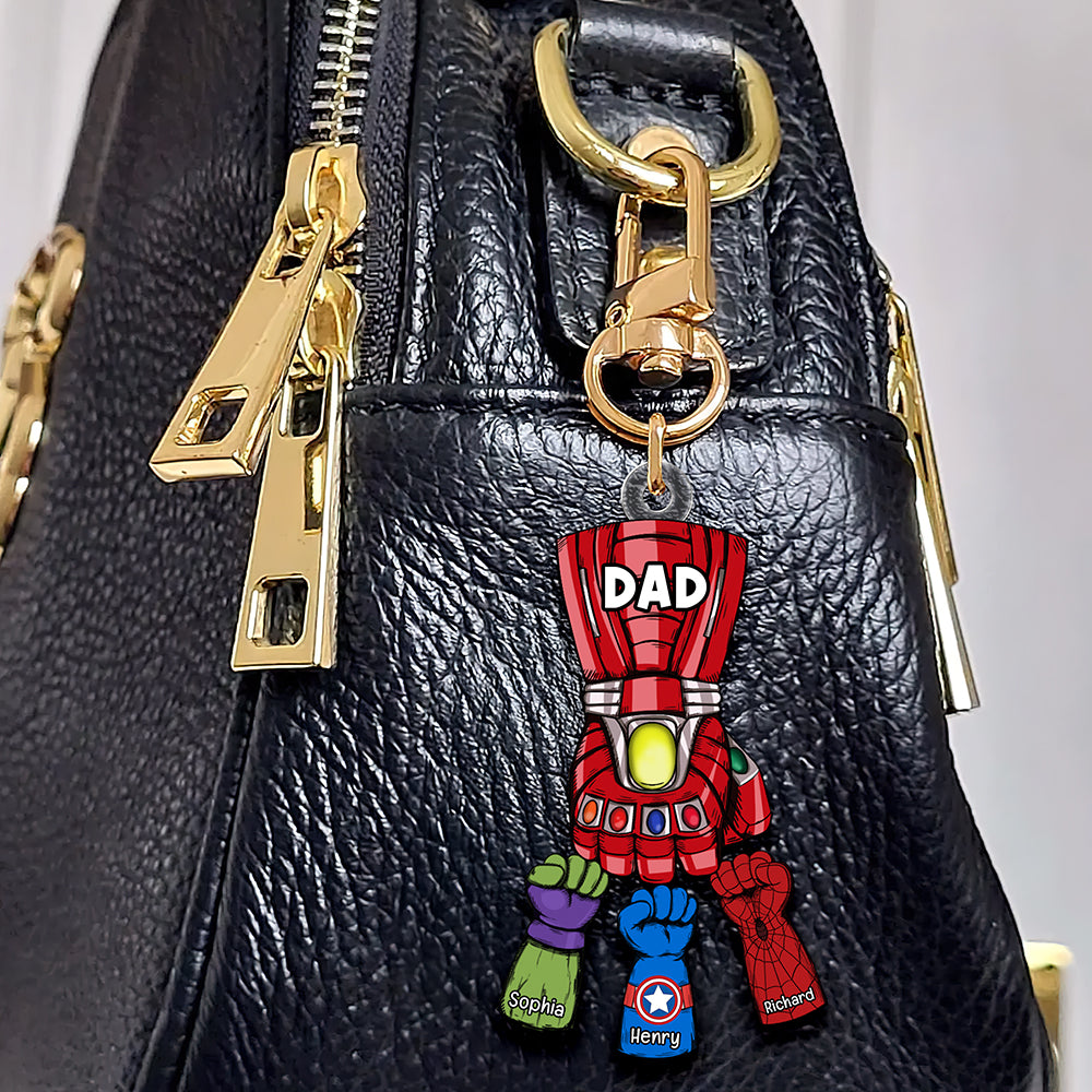 Personalized Gifts For Dad Keychain 02Qhqn170523Ha Fist Bump