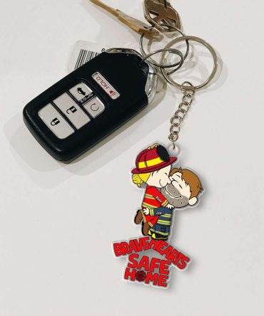 Personalized Gifts For Couple Keychain Firefighter Couple 051Ohmh180125Hg