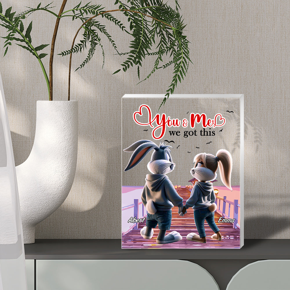 Personalized Gift For Couples Plaque You & Me We Got This 01Kalu201224 - Image 3