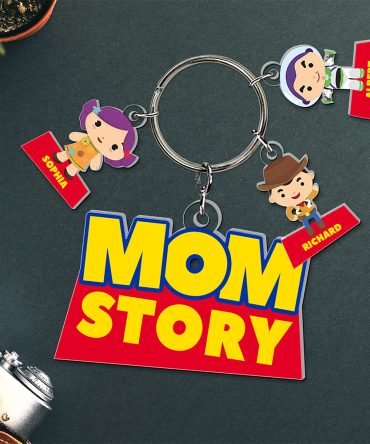 Mom Story Keychain - Personalized Christmas Gifts For Mom 01Kaqn260225