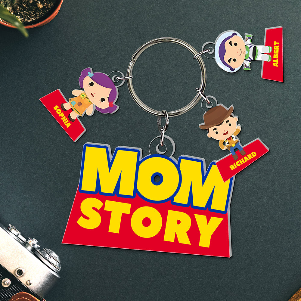 Mom Story Keychain - Personalized Christmas Gifts For Mom 01Kaqn260225