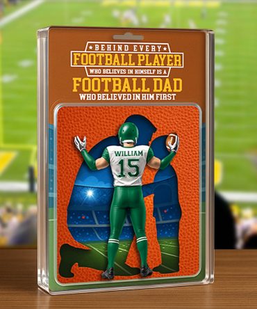 American Football Dad Acrylic Plaque - Personalized Gifts For Father 011Ohdt280425