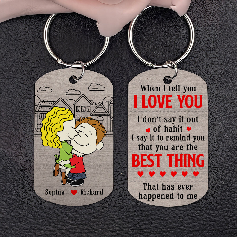 Personalized Gifts For Couple Keychain 05Xqqn101224Hg - Image 2