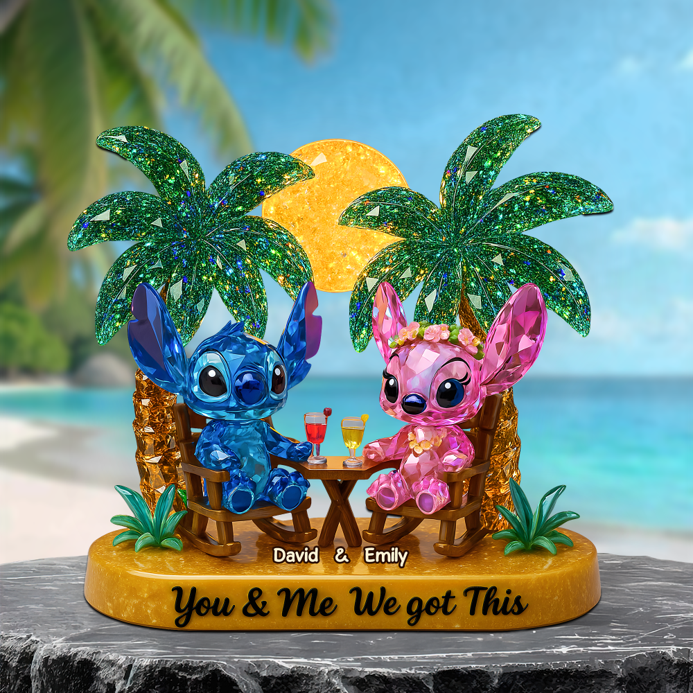 Beach Couple Acrylic Plaque - Personalized Gifts For Couple 05Topu040625