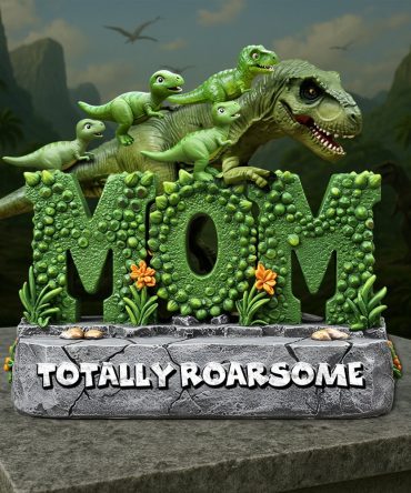 Dinosaur Mom Acrylic Plaque - Personalized Gifts For Mother 03Qhlu220425