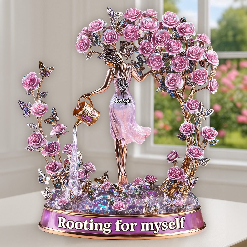 Rooting For Myself Acrylic Plaque - Personalized Gifts For Garden Lovers 05Tglu170525