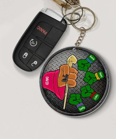 Personalized Gifts For Dad Keychain Fist Bump 05Dnqn310523