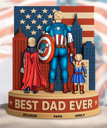 Personalized Gifts For Dad Acrylic Plaque Power Dad 05Nadt140425Pa