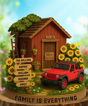 Off-Road Car Family Acrylic Plaque - Personalized Gifts For Family 01Naqn260525