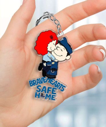 Personalized Gifts For Couple Keychain Police Couple 052Ohmh180125Hg