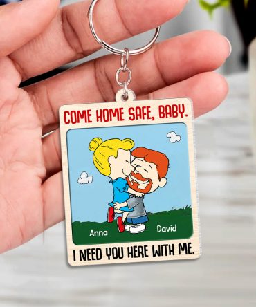 Personalized Gifts For Couple Keychain 03Ohtn060125Hg I Need You Here With Me