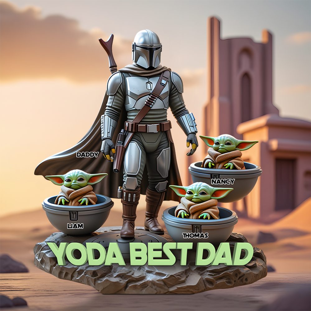 Personalized Gifts For Dad Plaque, Best Dad In The Galaxy