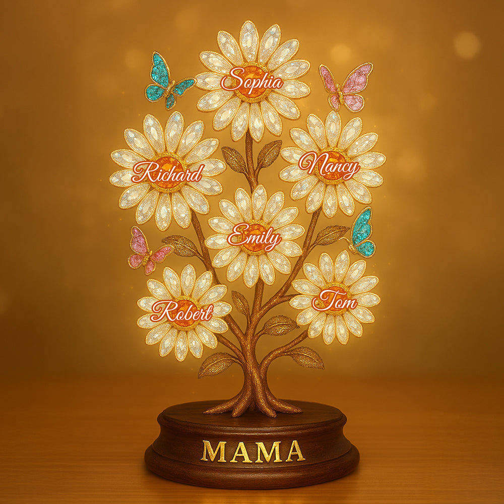 Flower Mama Acrylic Plaque Gifts For Mom 03Todt140425 - Image 2
