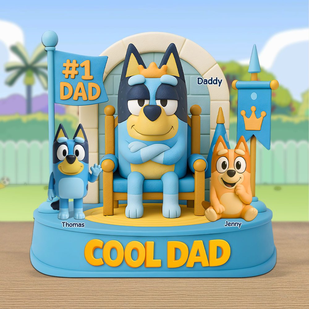 Dog Dad Plaque - Personalized Gifts For Dad 01Napu090525