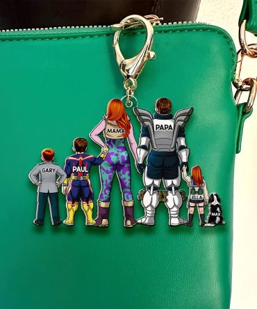 Personalized Gifts For Family Keychain Anime Family 01Qhhu260225Hh