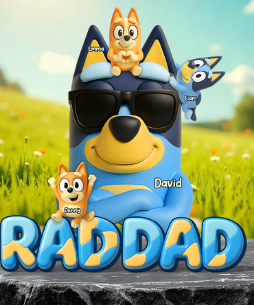 Dog Dad Plaque - Personalized Gifts For Dad 03Napu170525