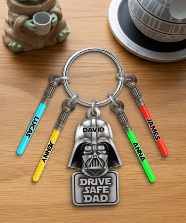 Drive Safe Dad Acrylic Tag Keychain - Personalized Gifts For Dad 01Natn290525