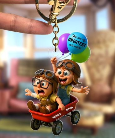 Festive Adventure Ride Keychain – Personalized Gifts For Couple 04Toqn270525